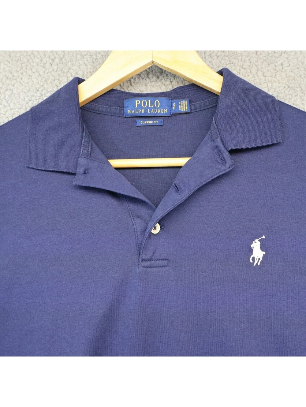 Polo Ralph Lauren Polo Men Small Navy Blue Classic Fit Golf